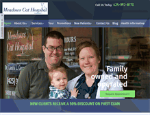 Tablet Screenshot of meadowscathospital.com